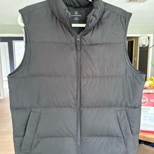 Lands' End Men's Black Puffer Vest